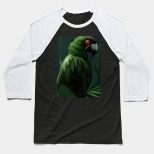 Green Jungle Bird Baseball T-Shirt